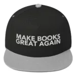 Make Books Great Again Flat Bill Cap - Image 7