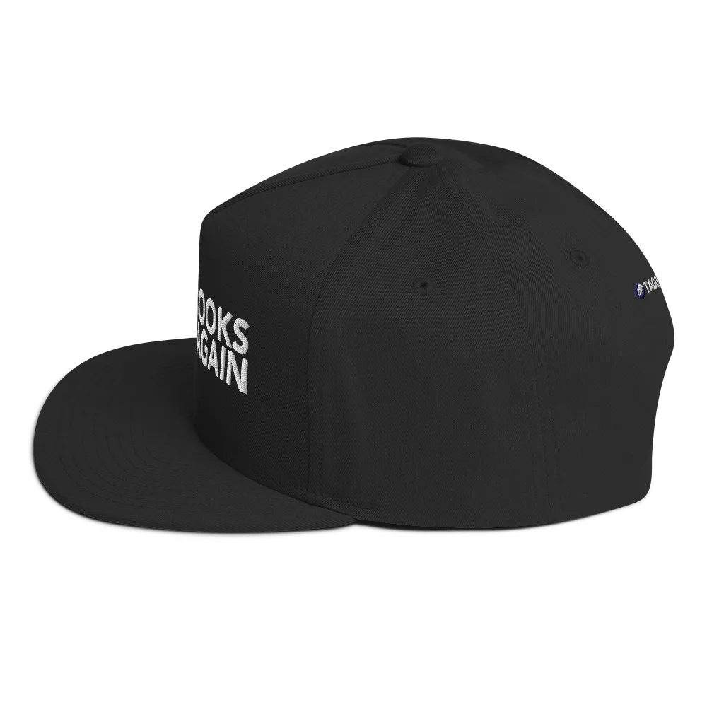 Make Books Great Again Flat Bill Cap - Image 4