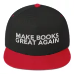 Make Books Great Again Flat Bill Cap - Image 11