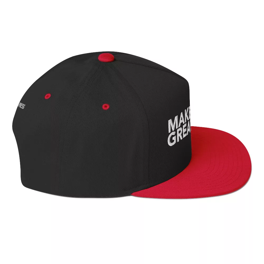 Make Books Great Again Flat Bill Cap - Image 13