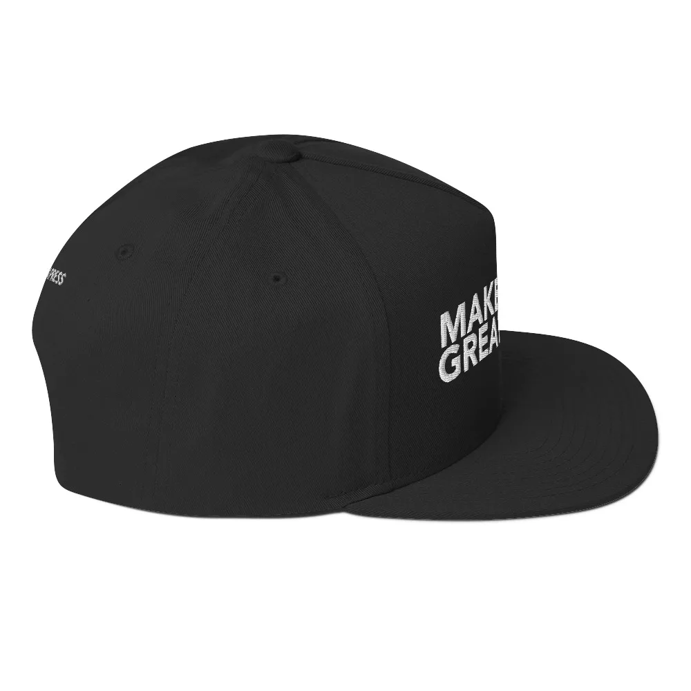 Make Books Great Again Flat Bill Cap - Image 5
