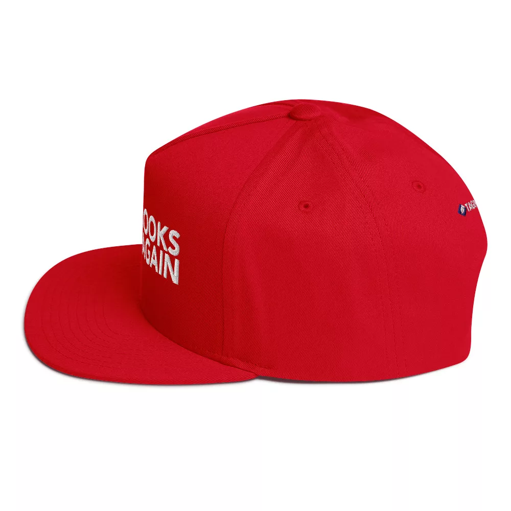 Make Books Great Again Flat Bill Cap - Image 19