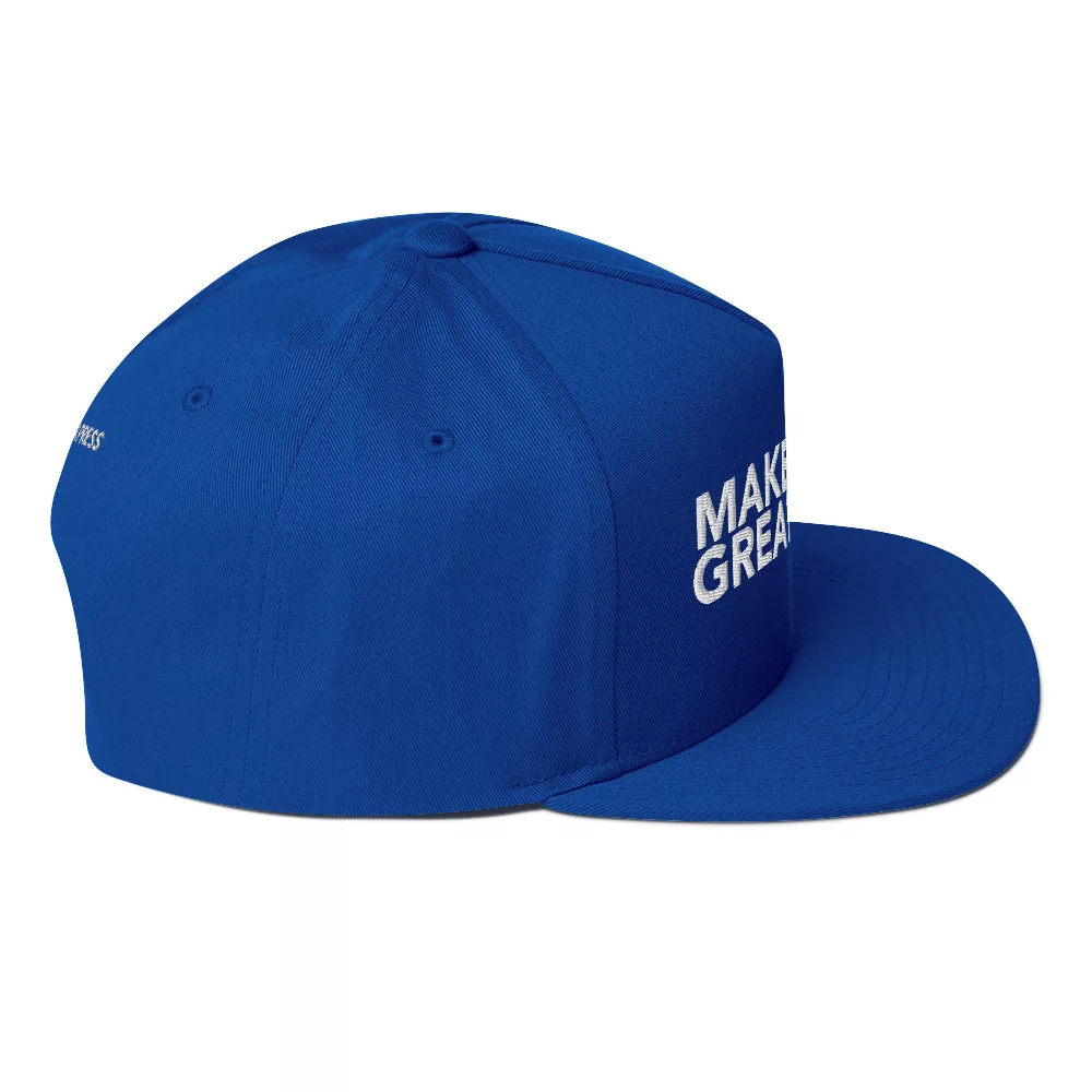 Make Books Great Again Flat Bill Cap - Image 17