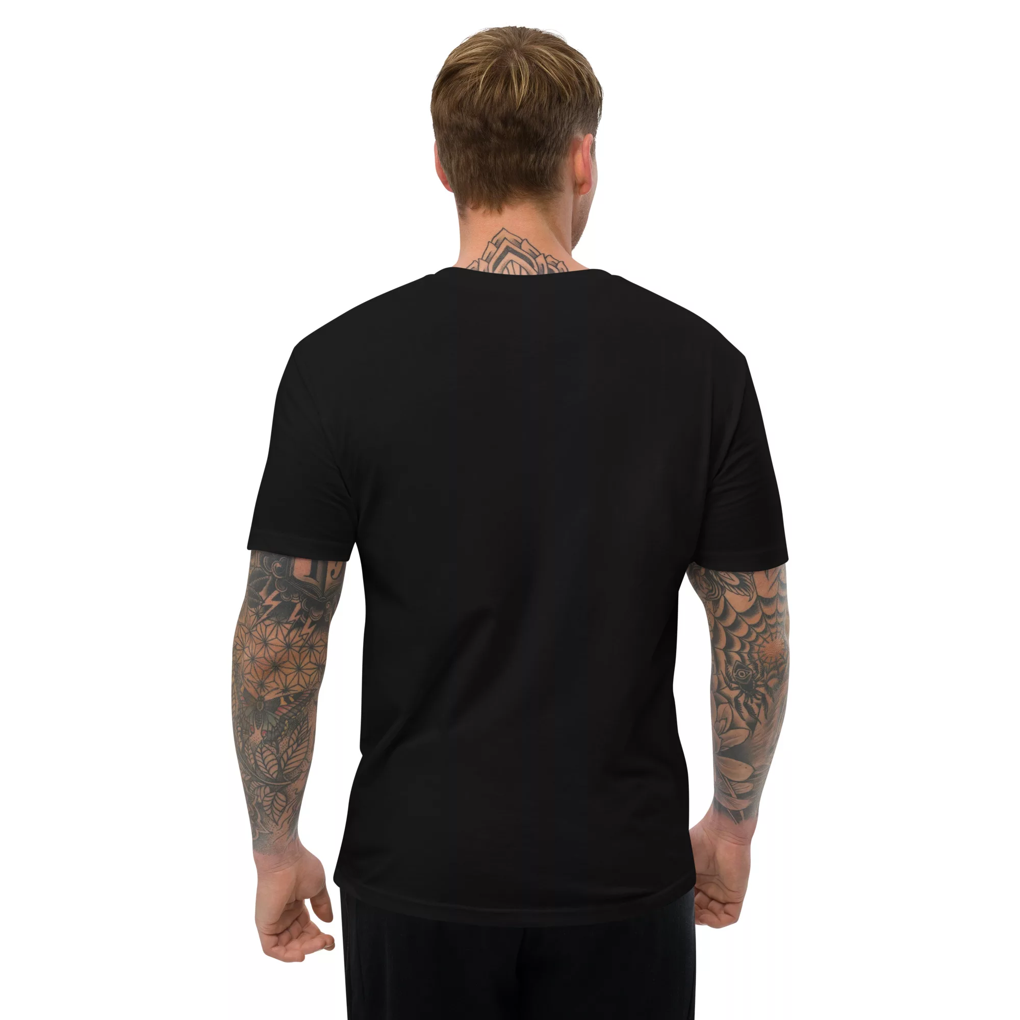 Never Sell Bitcoin Short Sleeve Fitted T-shirt - Image 2
