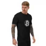 Bitcoin Circuit Short Sleeve Fitted T-shirt - Image 5