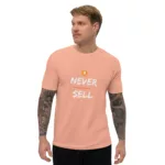 Never Sell Bitcoin Short Sleeve Fitted T-shirt - Image 16