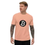 Bitcoin Circuit Short Sleeve Fitted T-shirt - Image 17