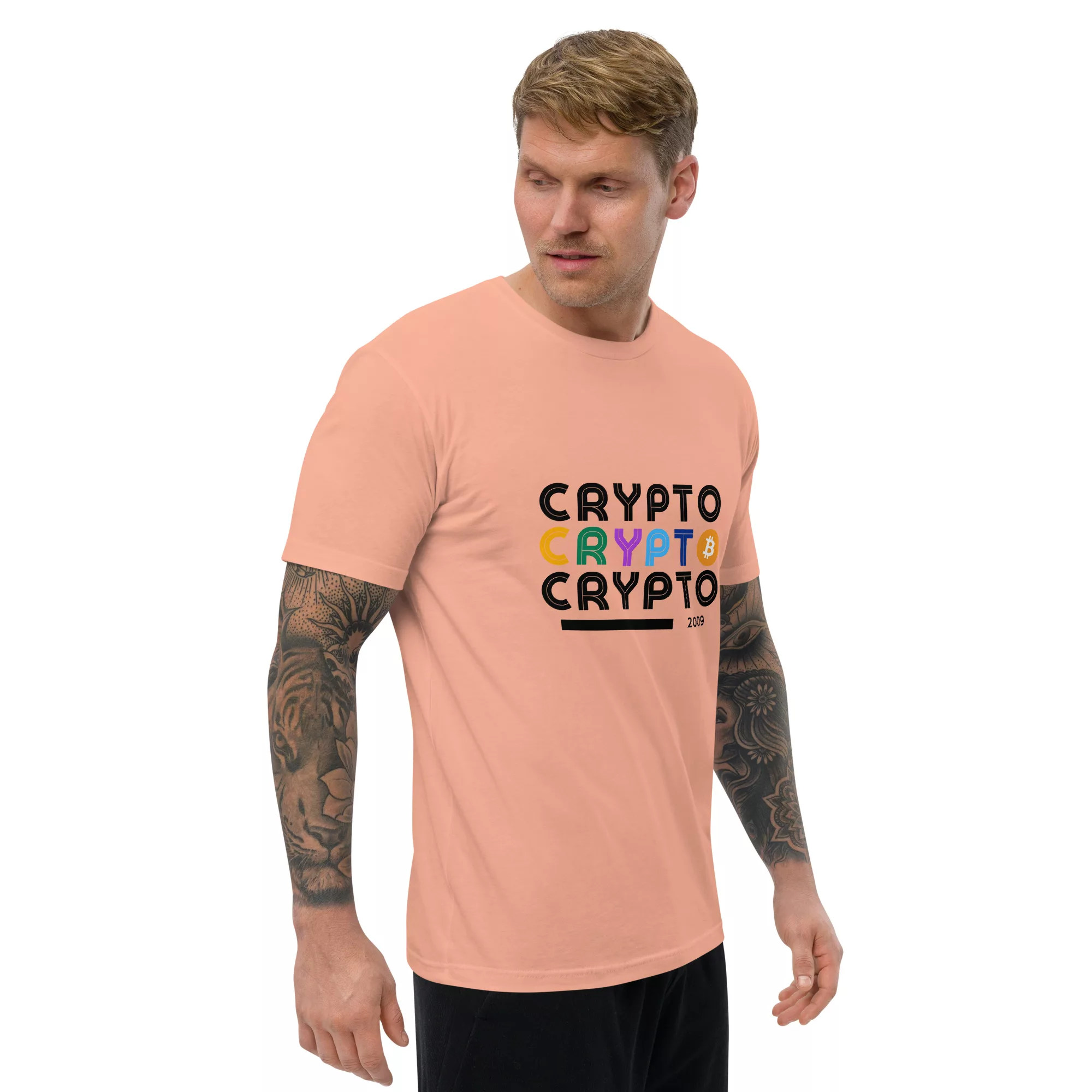 Crypto Short Sleeve Fitted T-shirt - Image 20