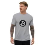 Bitcoin Circuit Short Sleeve Fitted T-shirt