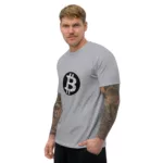 Bitcoin Circuit Short Sleeve Fitted T-shirt - Image 15