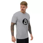Bitcoin Circuit Short Sleeve Fitted T-shirt - Image 16