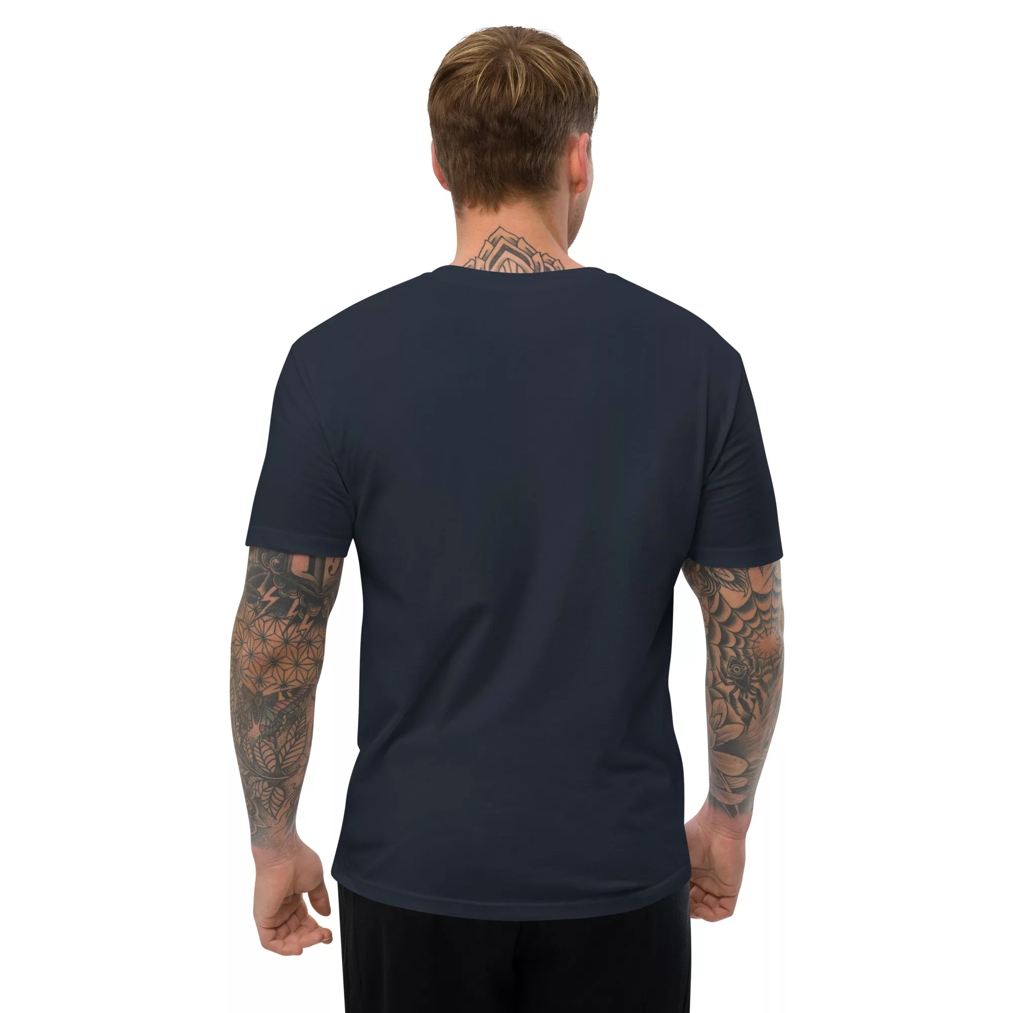 Bitcoin Circuit Short Sleeve Fitted T-shirt - Image 7