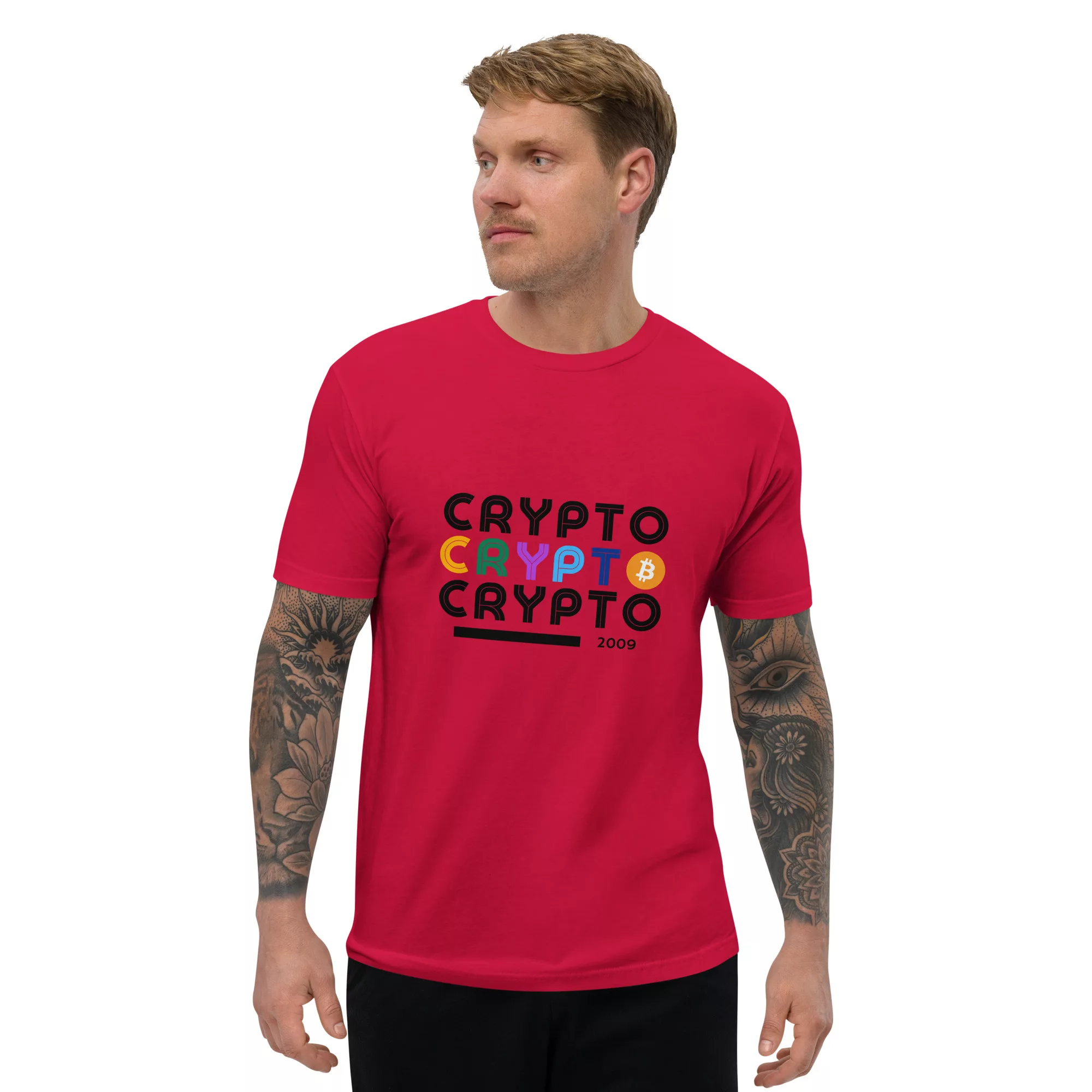 Crypto Short Sleeve Fitted T-shirt - Image 6