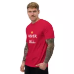 Never Sell Bitcoin Short Sleeve Fitted T-shirt - Image 9