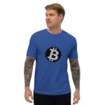 Bitcoin Circuit Short Sleeve Fitted T-shirt - Image 10