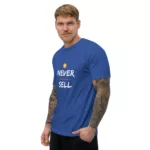 Never Sell Bitcoin Short Sleeve Fitted T-shirt - Image 12