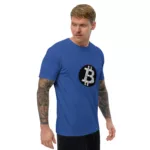 Bitcoin Circuit Short Sleeve Fitted T-shirt - Image 13