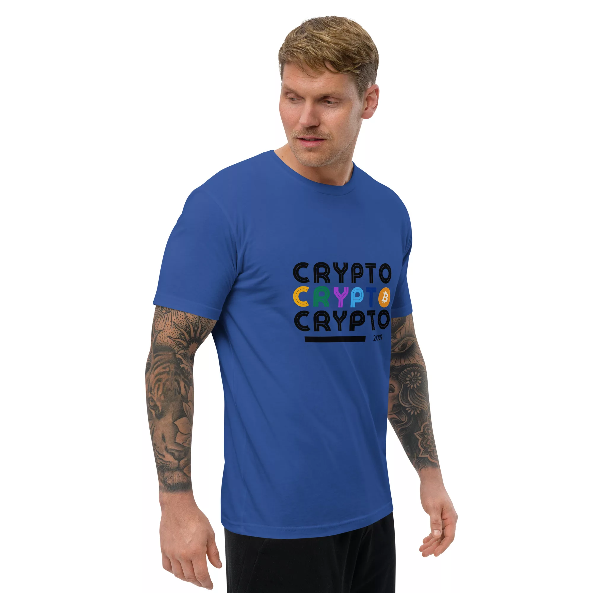 Crypto Short Sleeve Fitted T-shirt - Image 13