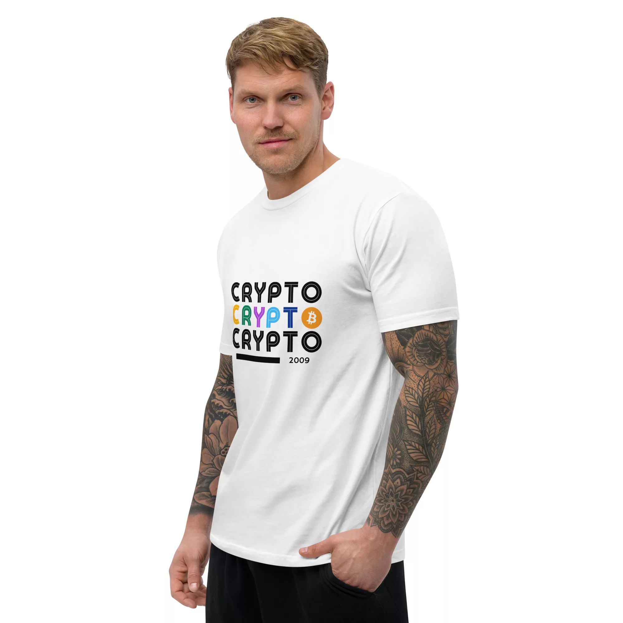 Crypto Short Sleeve Fitted T-shirt - Image 27