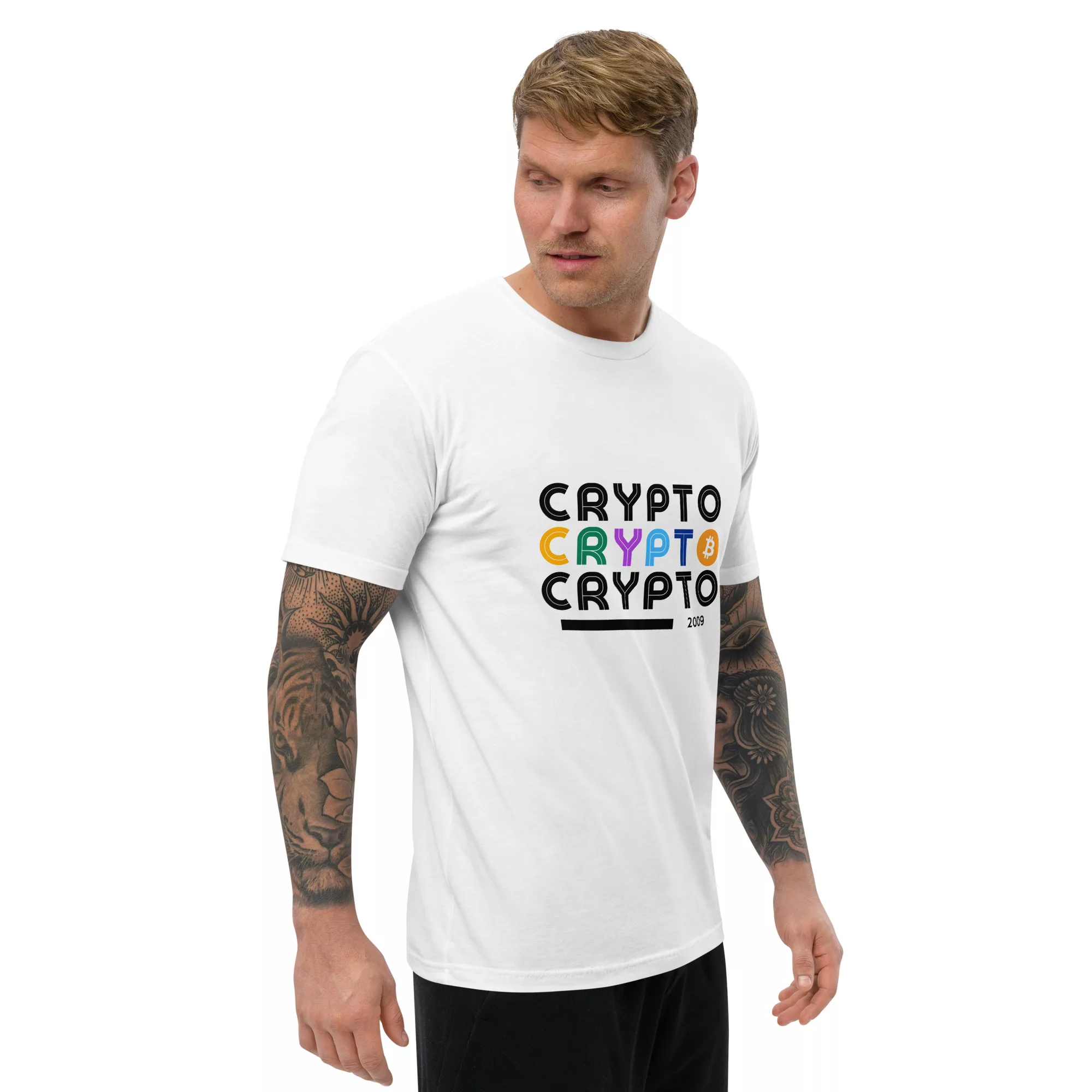 Crypto Short Sleeve Fitted T-shirt - Image 28