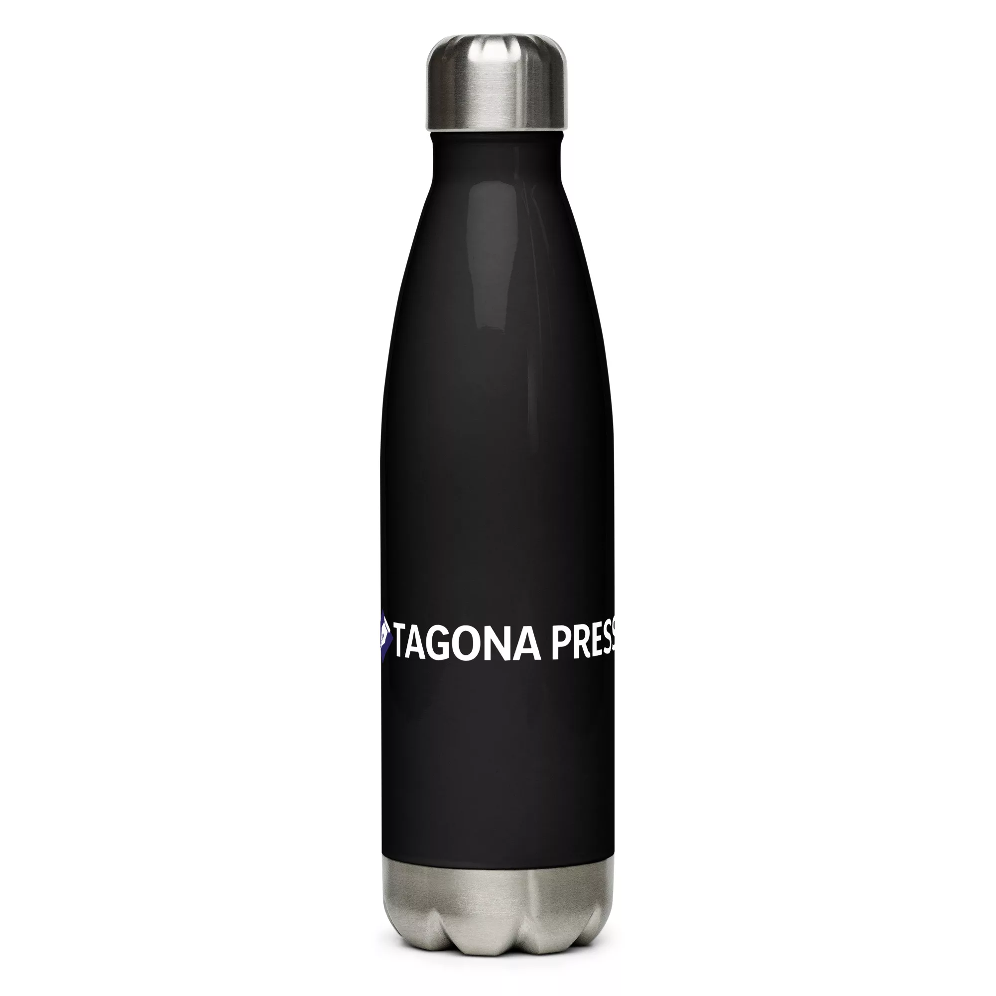 stainless-steel-water-bottle-black-17-oz-front-6748139ea91de-jpg.webp Tagona Press Branded Stainless Steel Water Bottle - Image 1