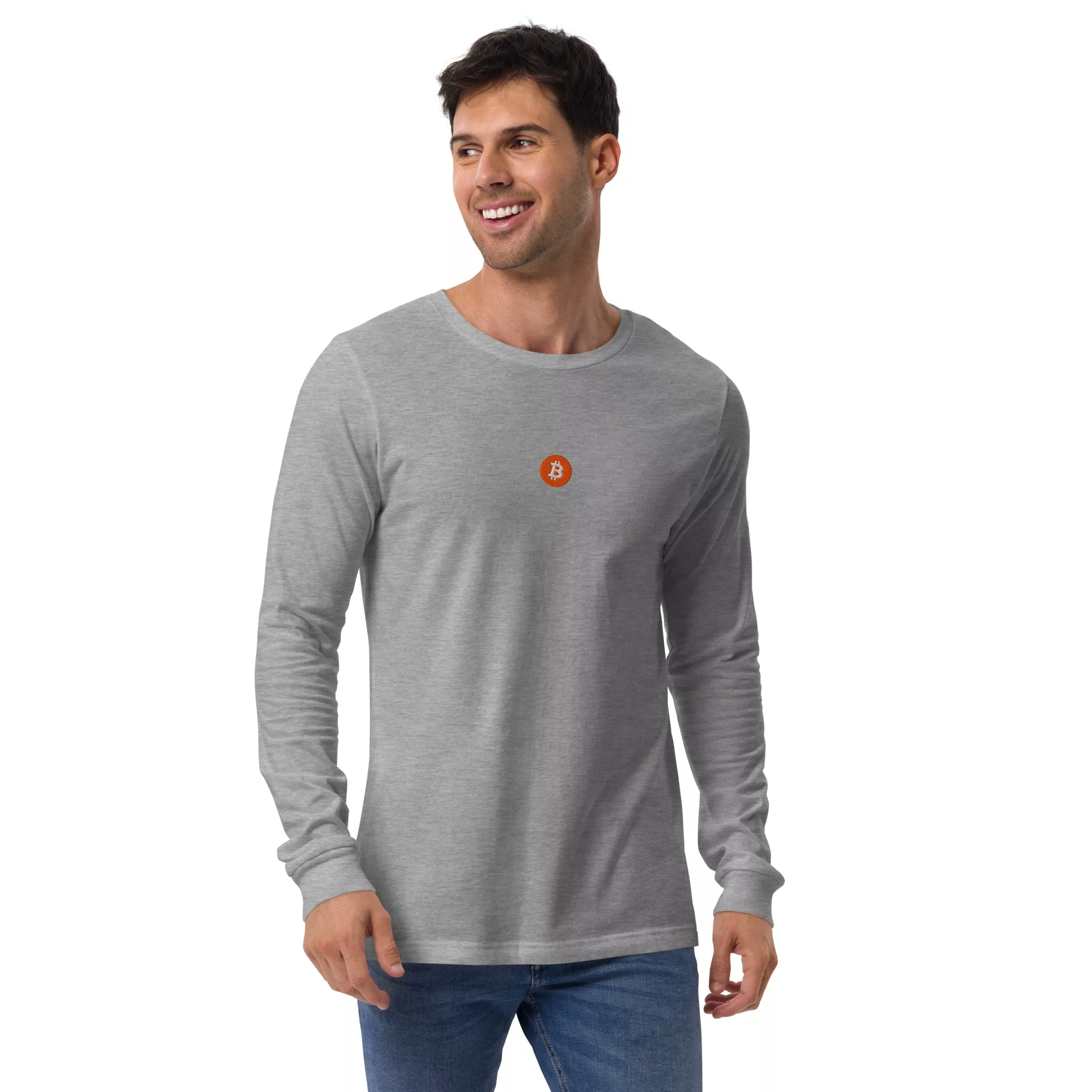 Bitcoin Orange Unisex Long Sleeve - Image 46