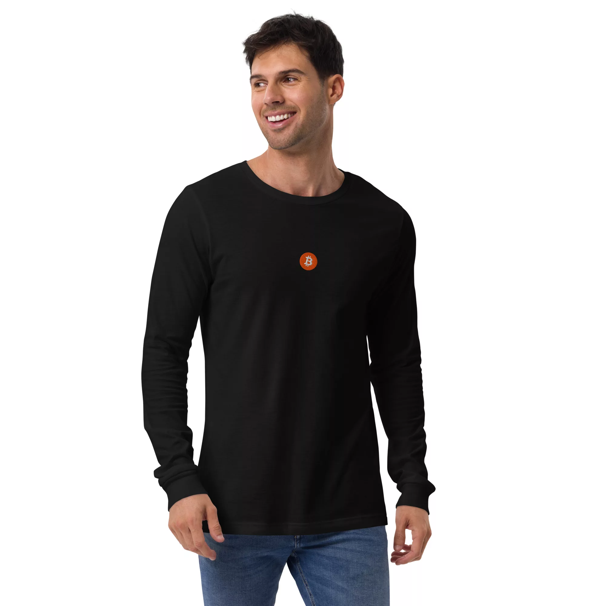 Bitcoin Orange Unisex Long Sleeve - Image 4