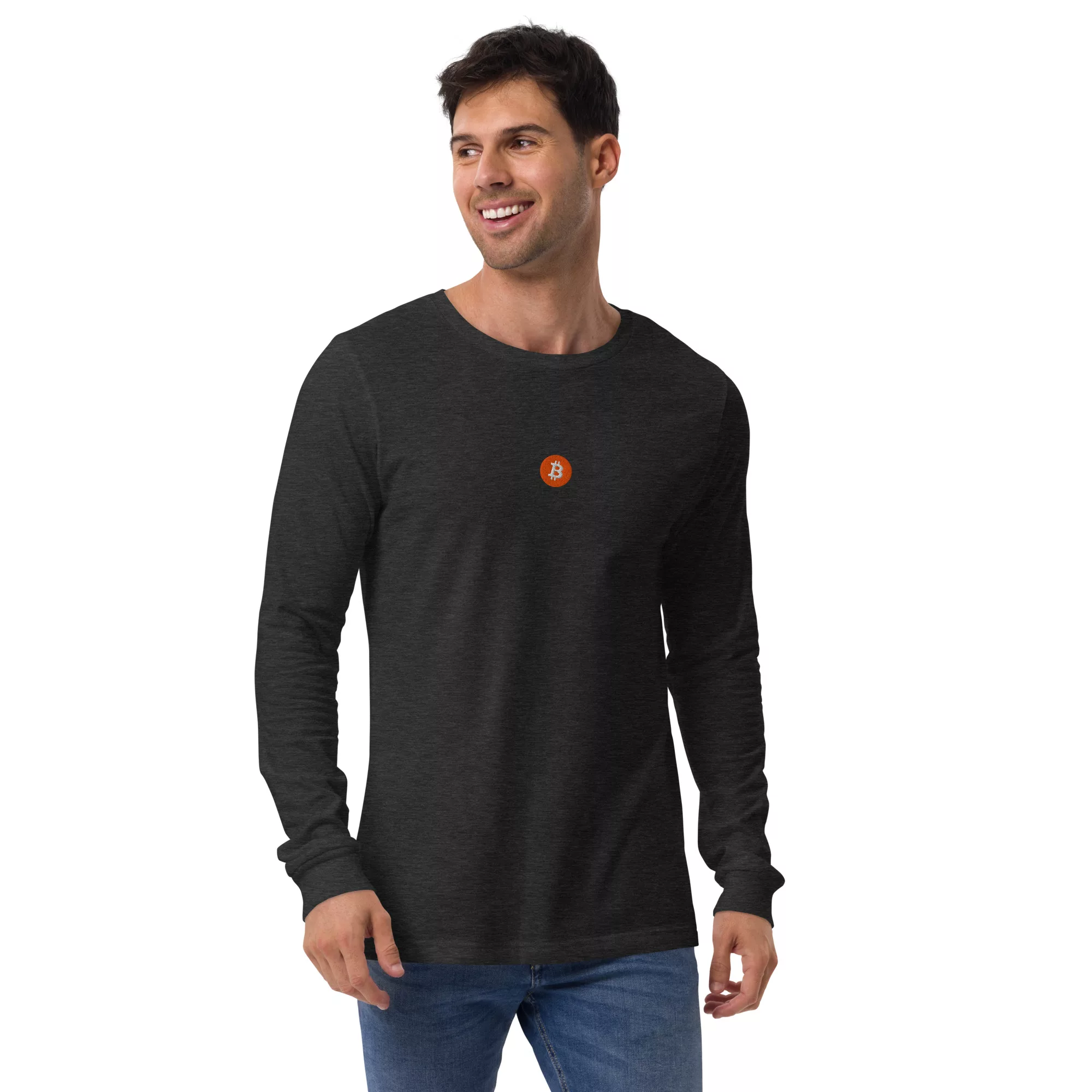 Bitcoin Orange Unisex Long Sleeve - Image 1