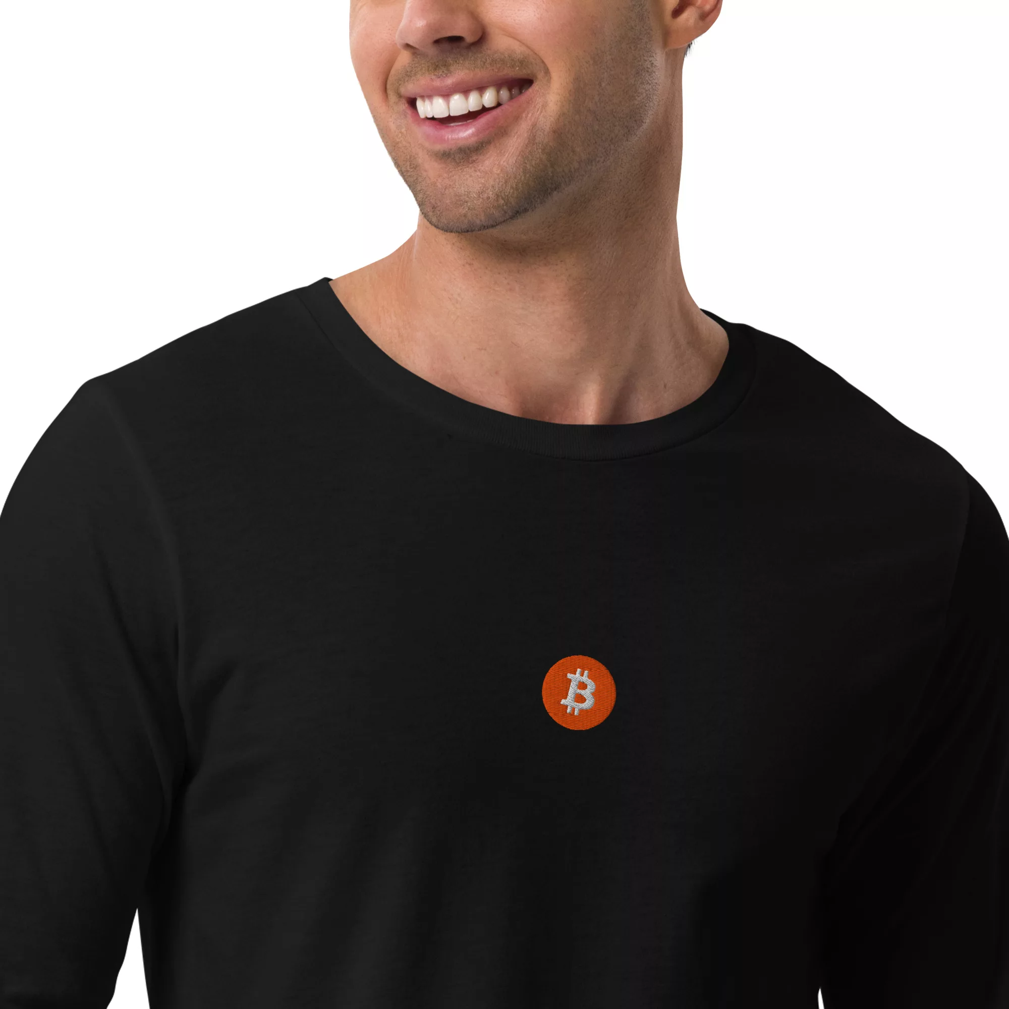 Bitcoin Orange Unisex Long Sleeve - Image 5