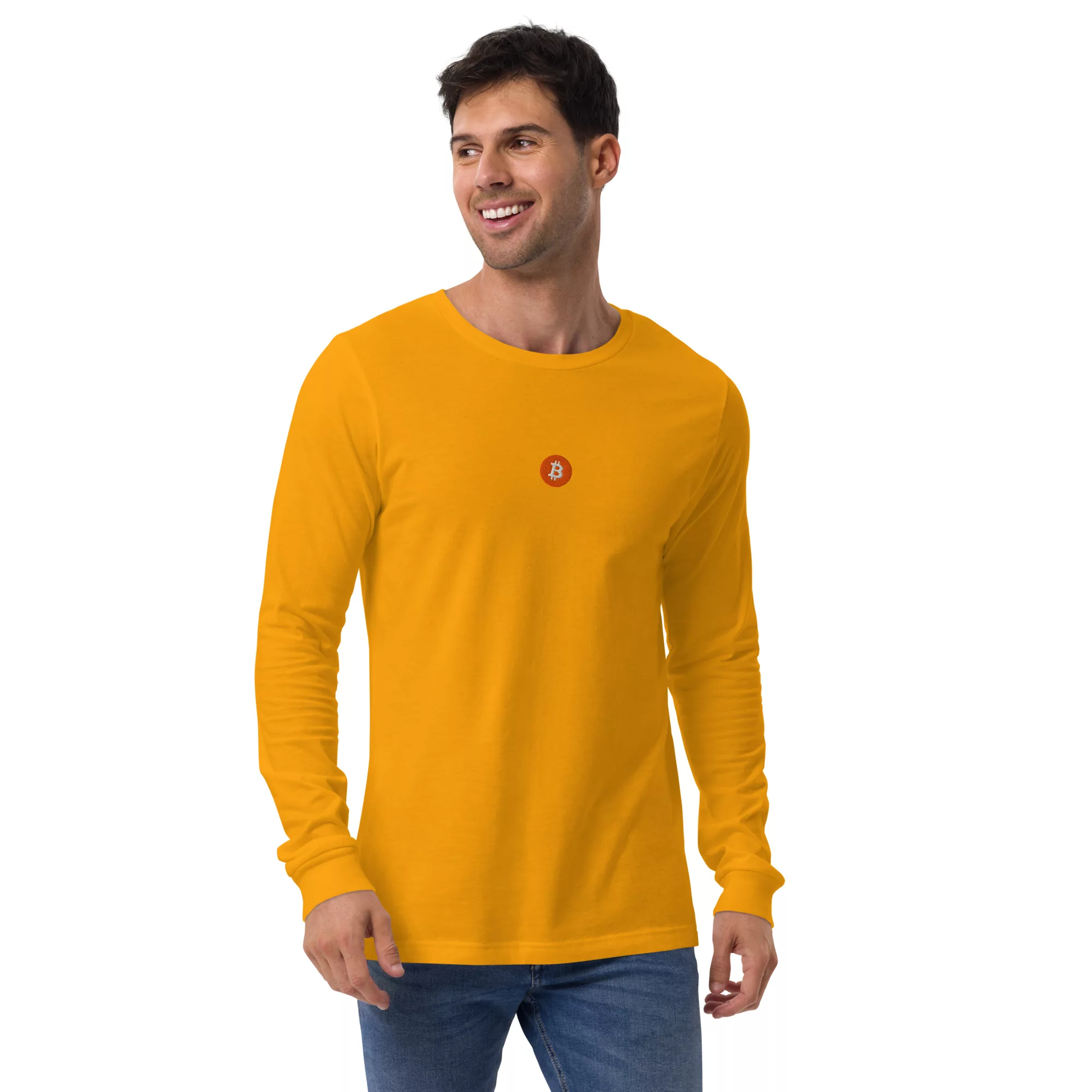 Bitcoin Orange Unisex Long Sleeve - Image 43