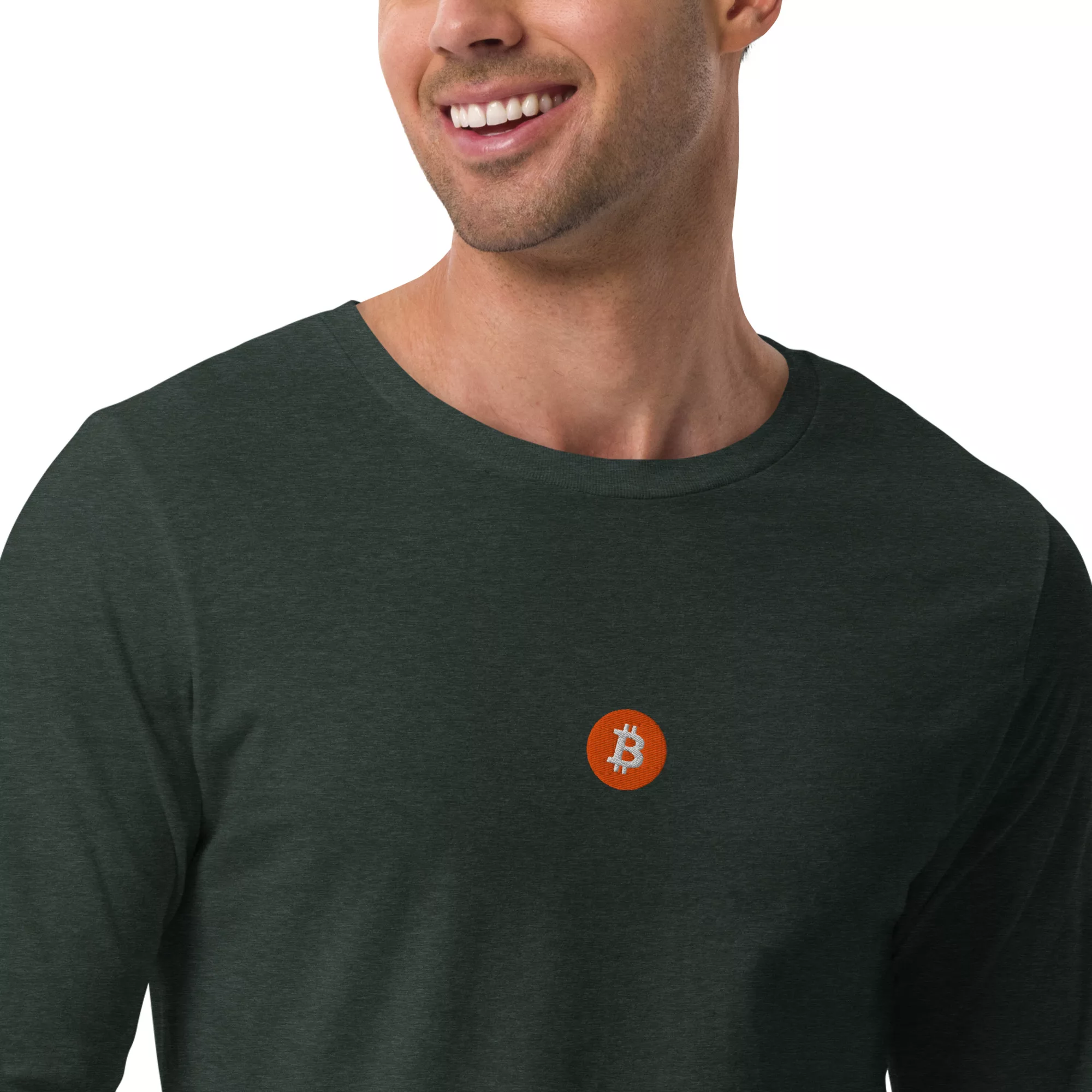 Bitcoin Orange Unisex Long Sleeve - Image 17
