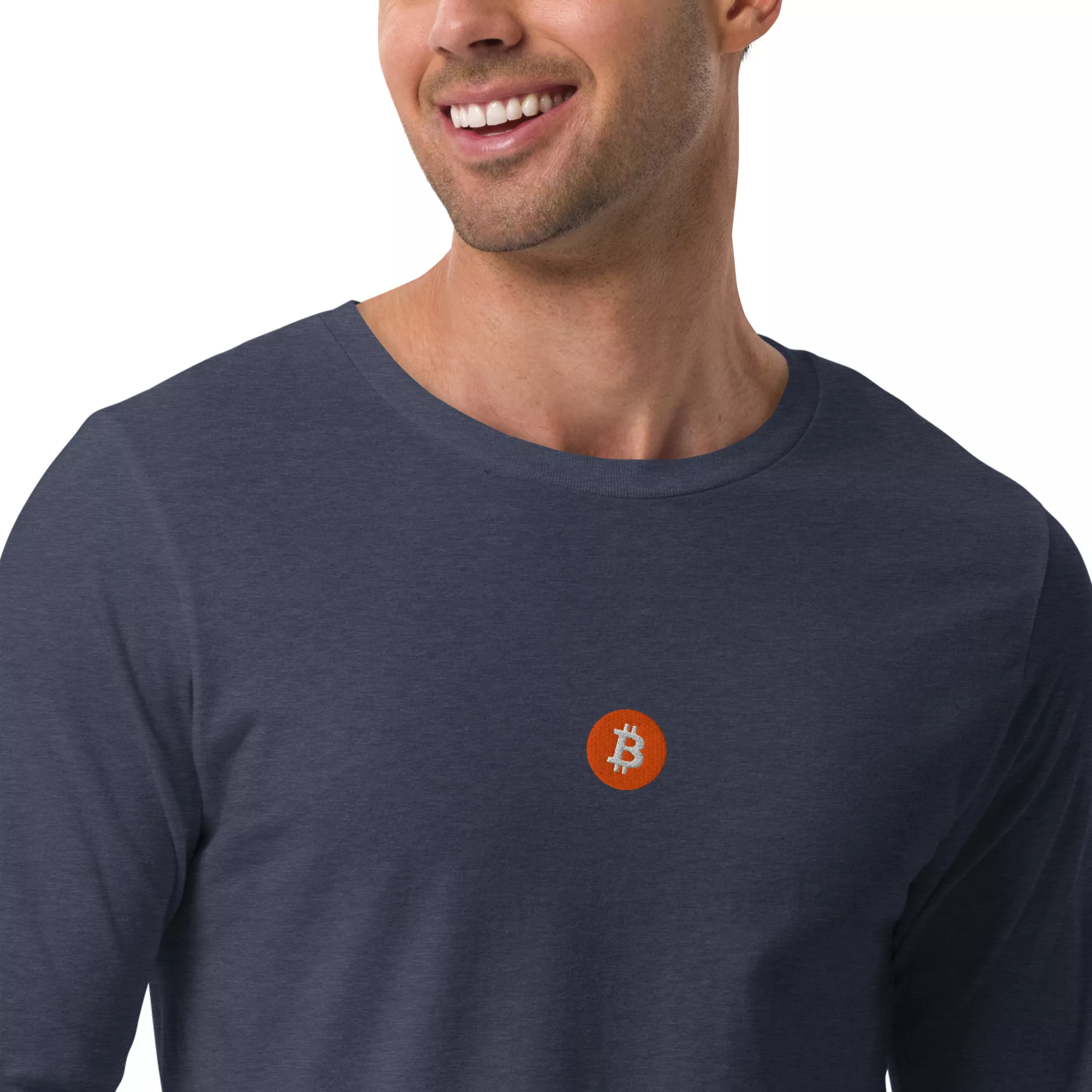 Bitcoin Orange Unisex Long Sleeve - Image 26