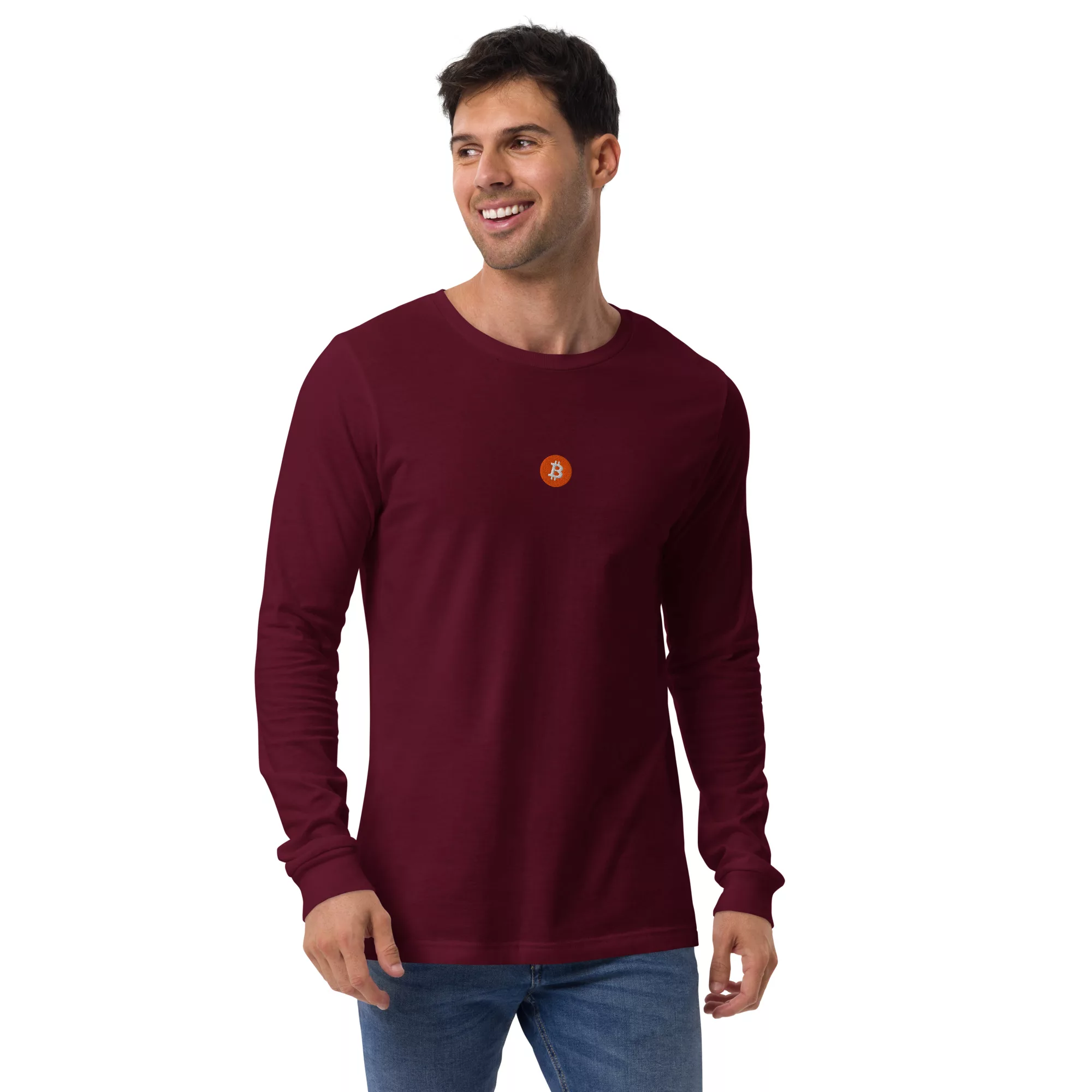 Bitcoin Orange Unisex Long Sleeve - Image 10