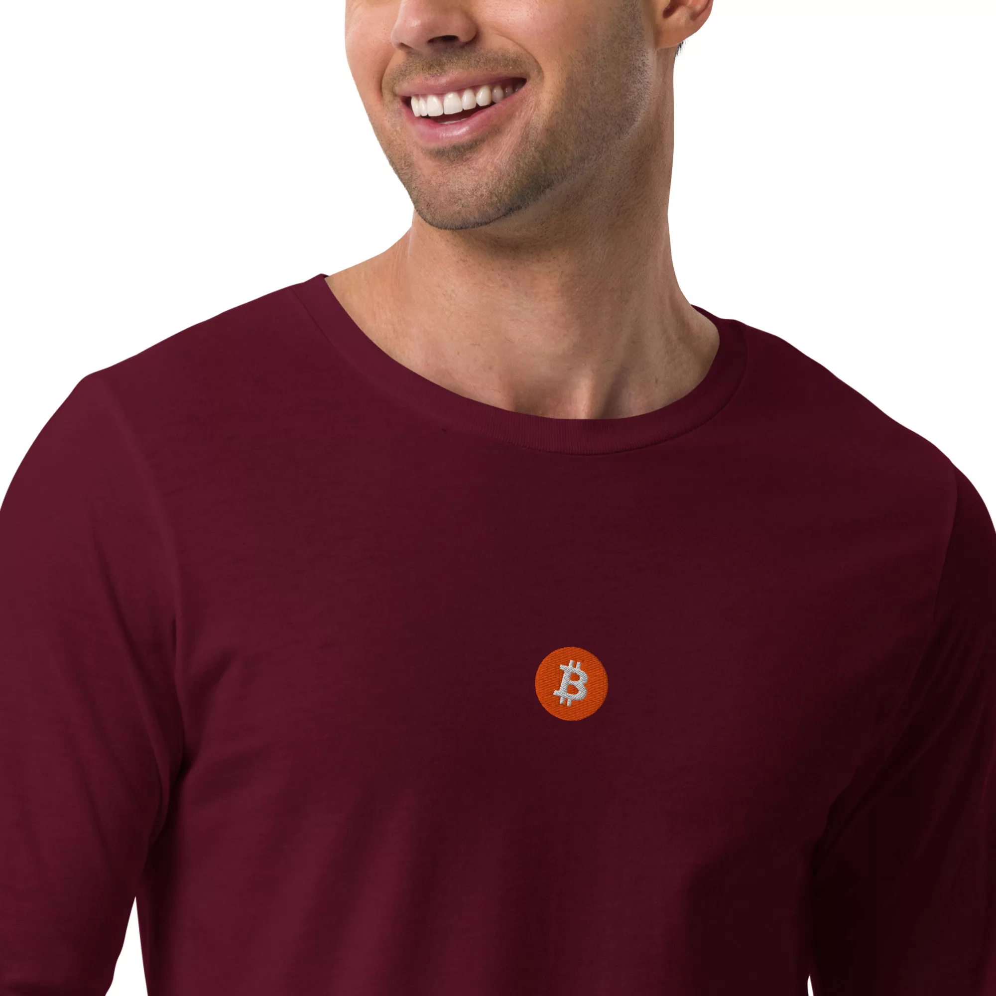 Bitcoin Orange Unisex Long Sleeve - Image 11