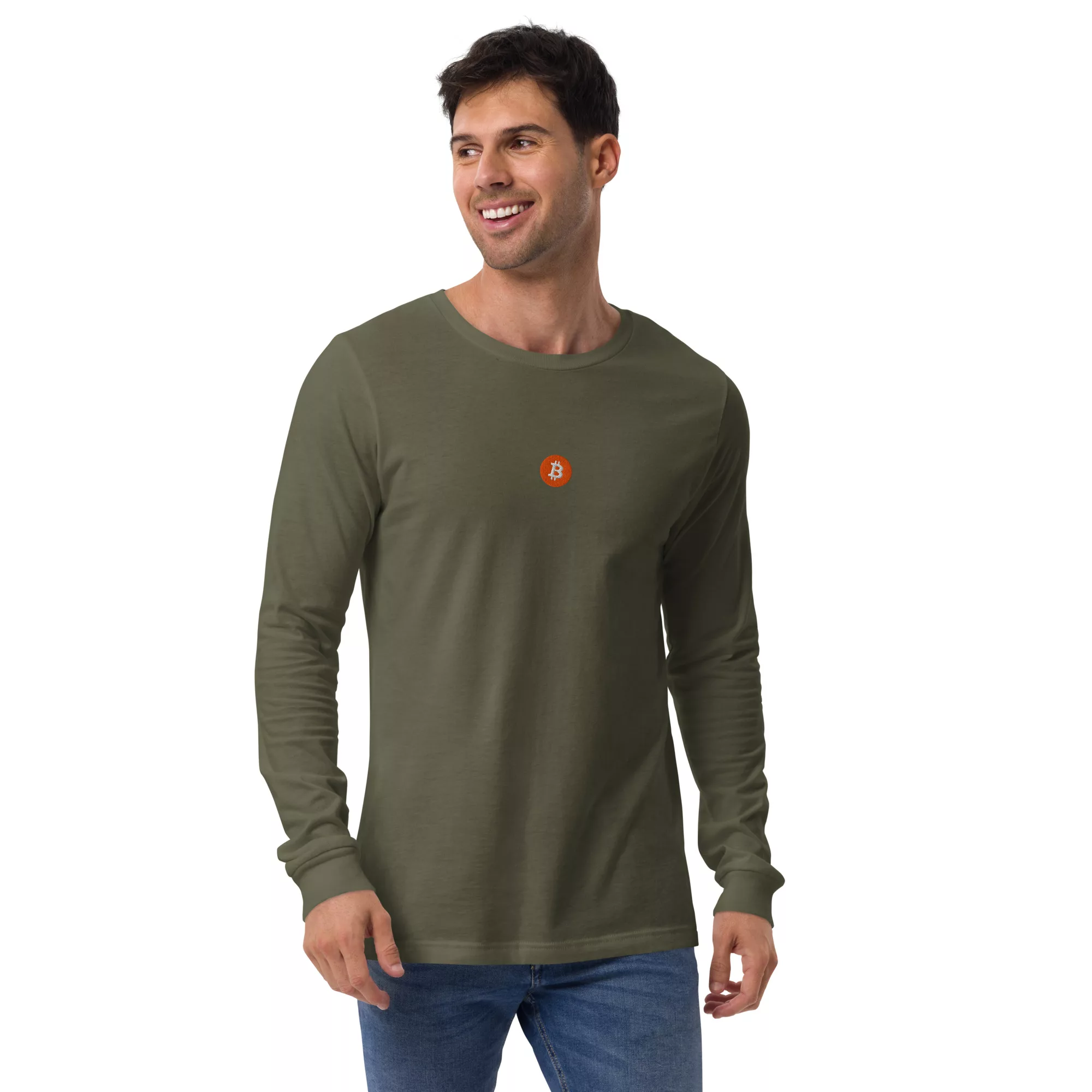 Bitcoin Orange Unisex Long Sleeve - Image 34