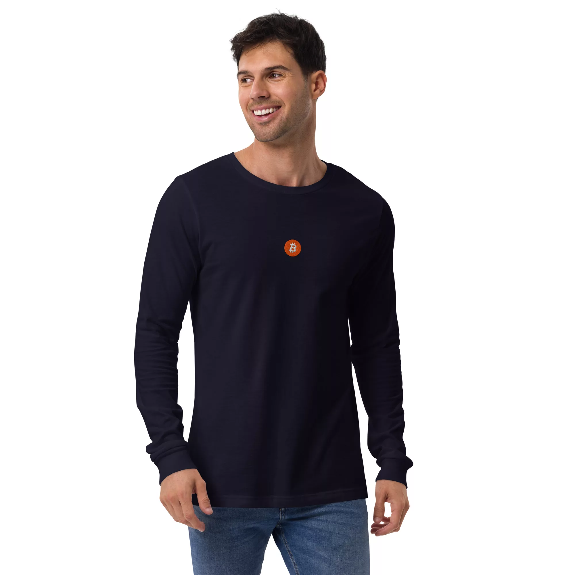 Bitcoin Orange Unisex Long Sleeve - Image 7