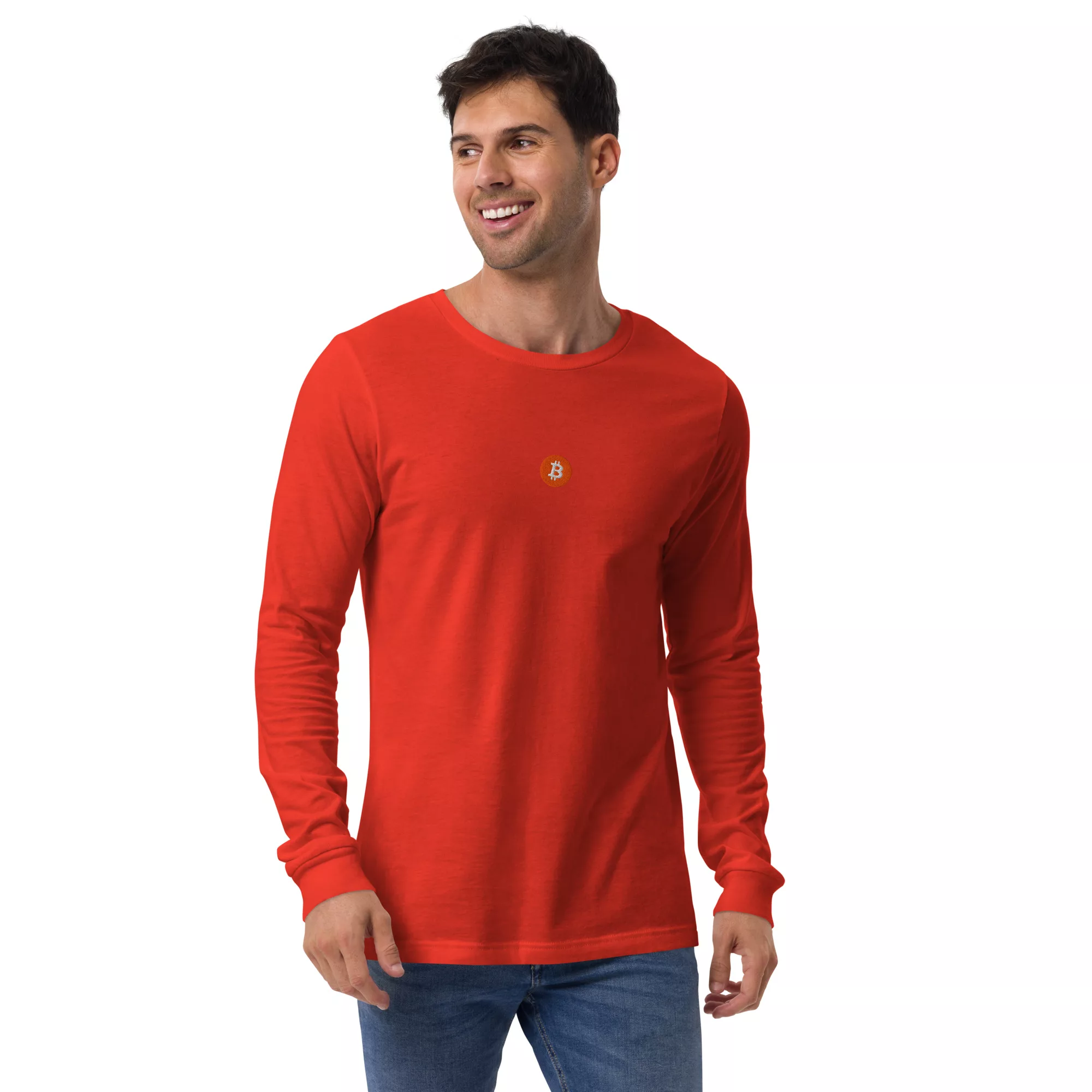 Bitcoin Orange Unisex Long Sleeve - Image 31