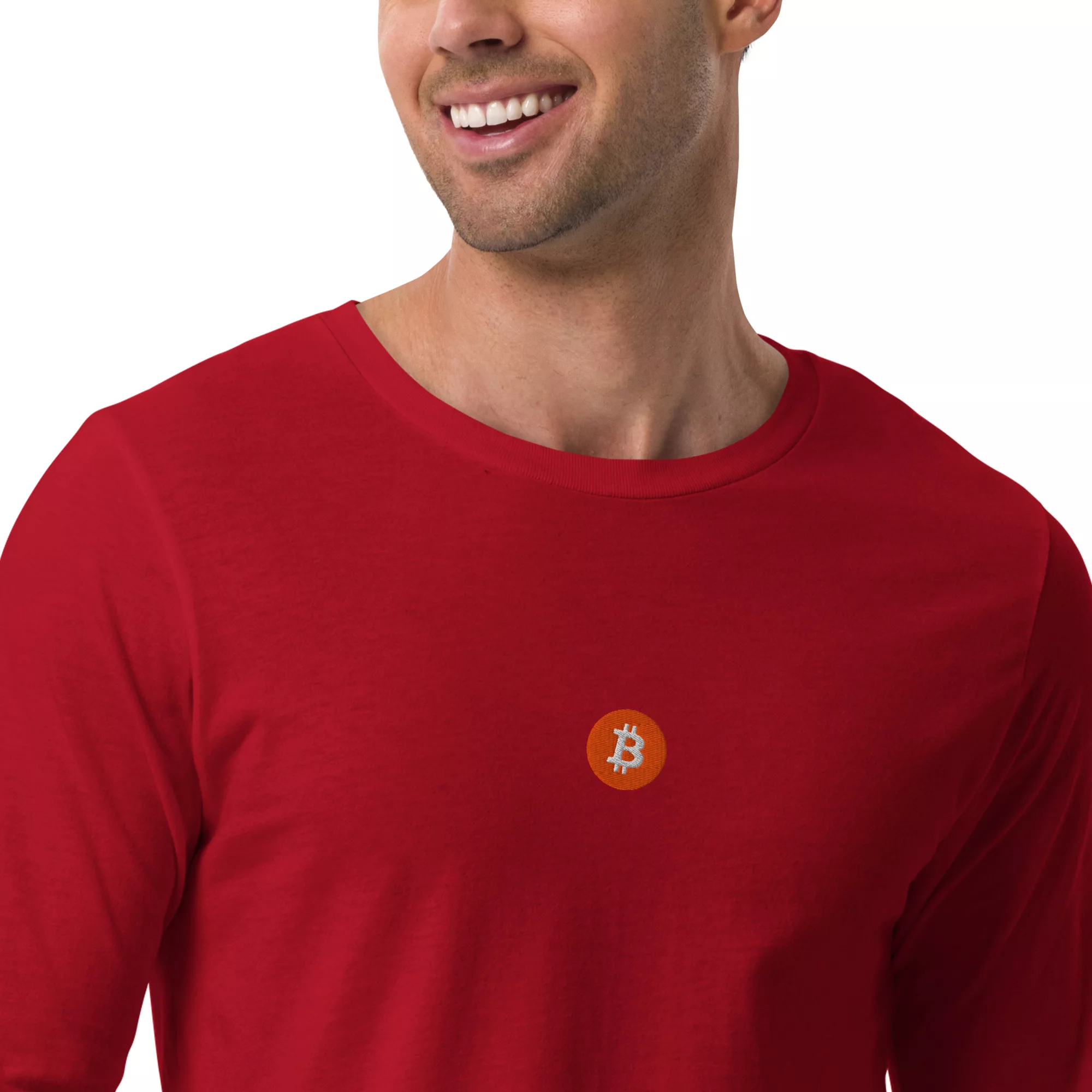 Bitcoin Orange Unisex Long Sleeve - Image 14