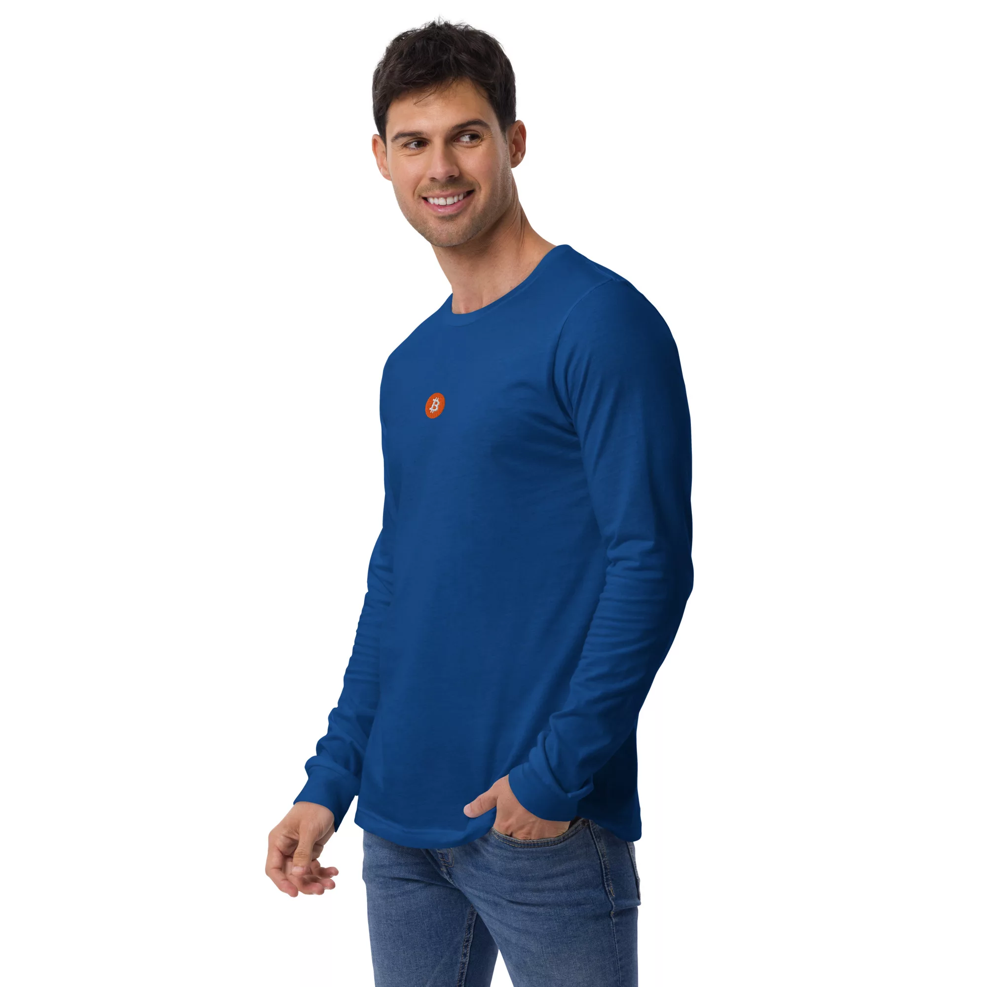 Bitcoin Orange Unisex Long Sleeve - Image 24