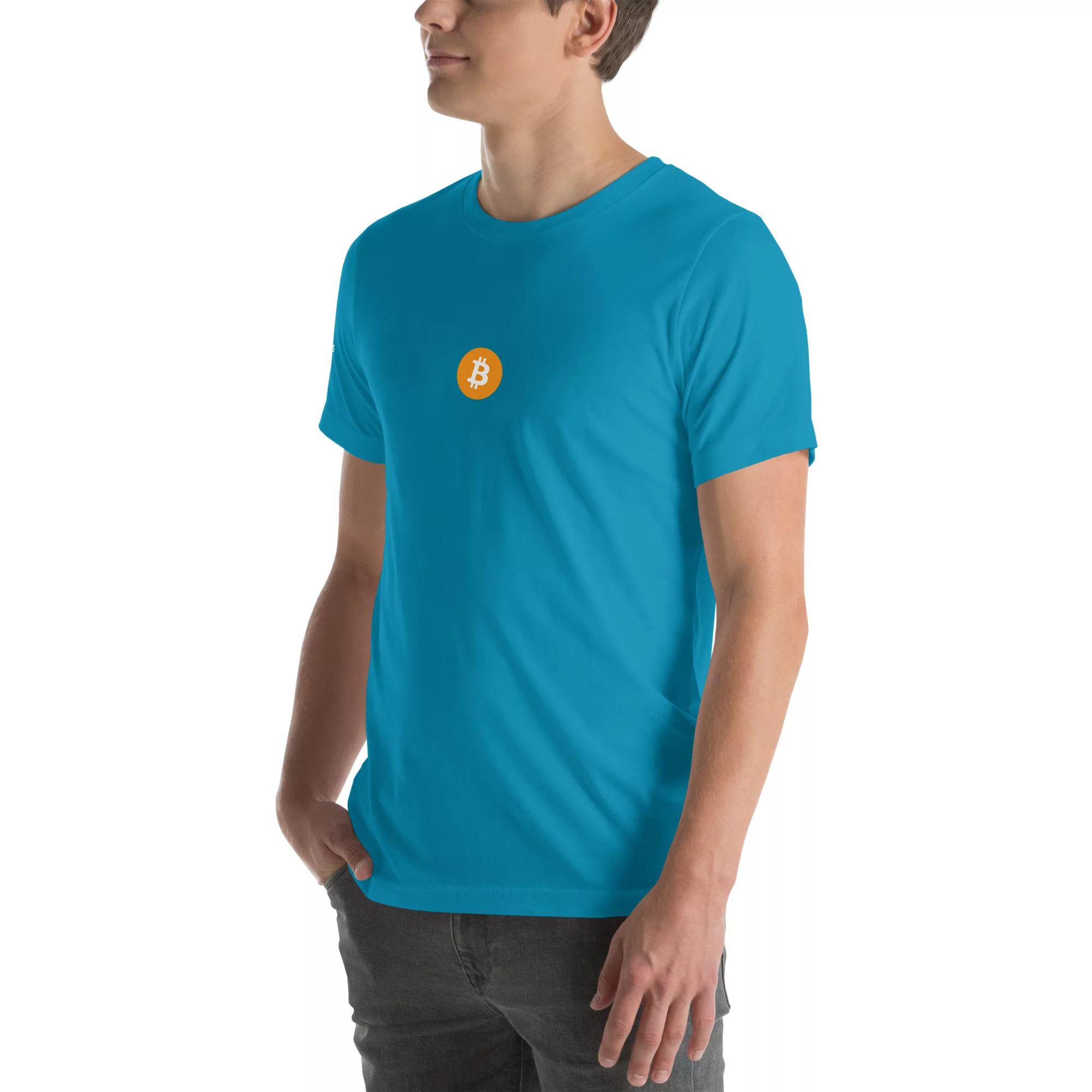 Bitcoin Orange Logo T-Shirt with Tagona Press Branding - Image 58