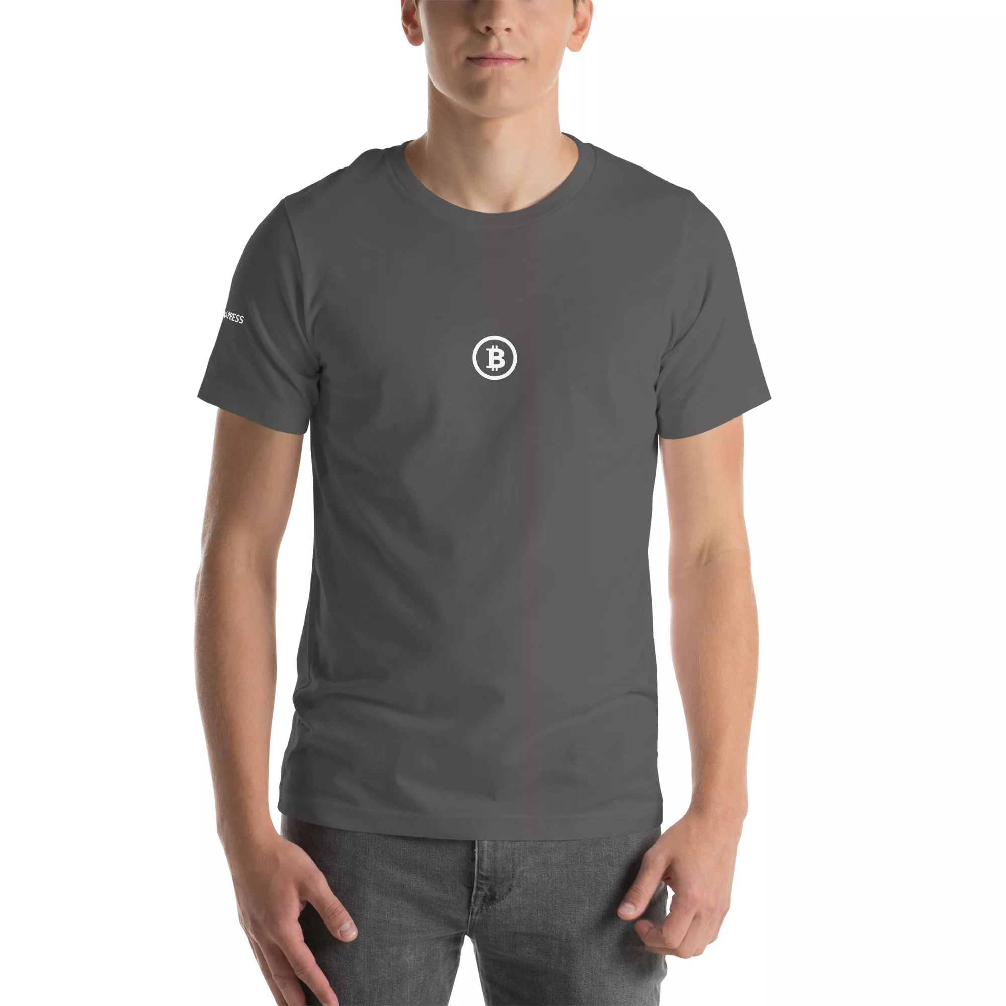Bitcoin Logo T-Shirt with Tagona Press Branding - Image 51