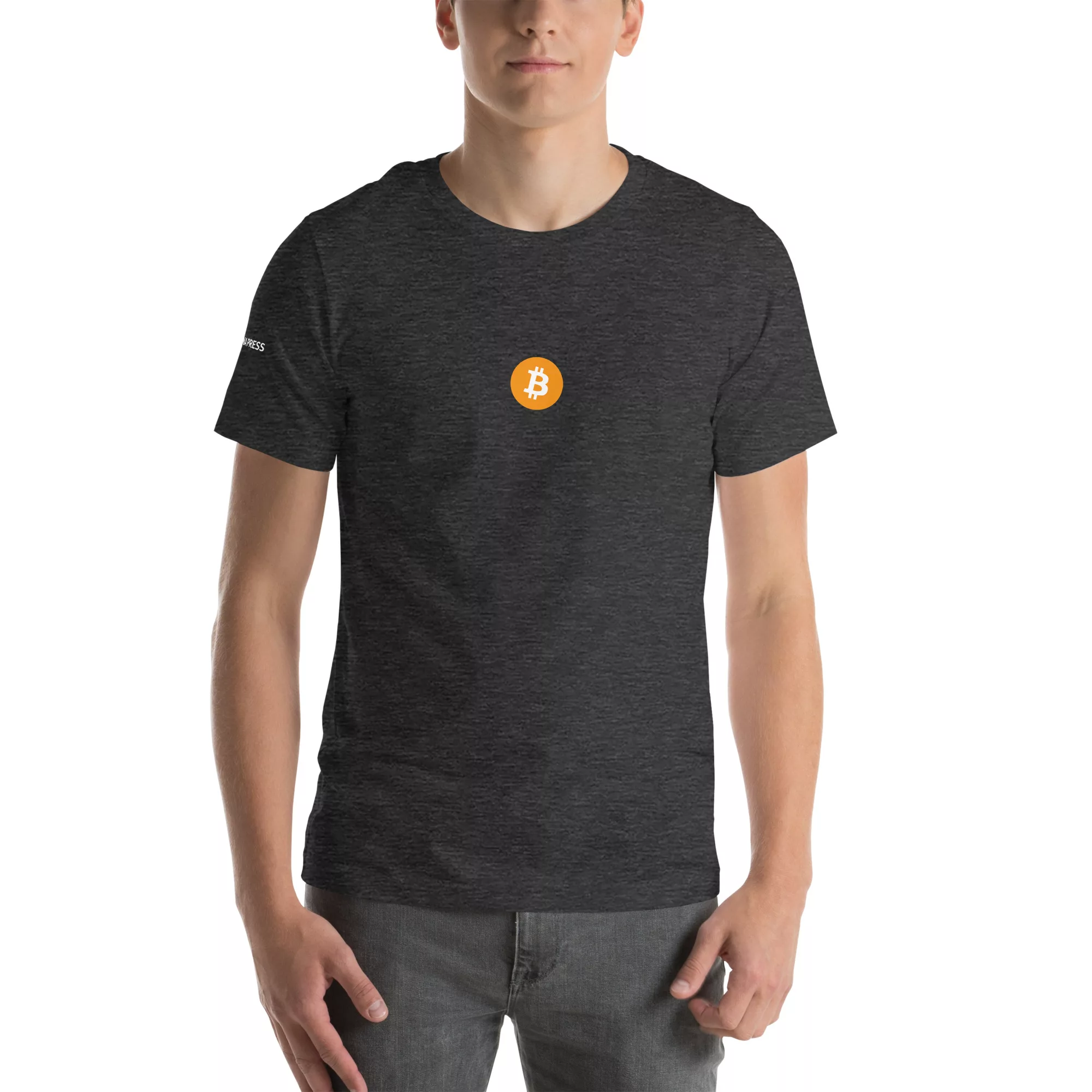Bitcoin Orange Logo T-Shirt with Tagona Press Branding - Image 37