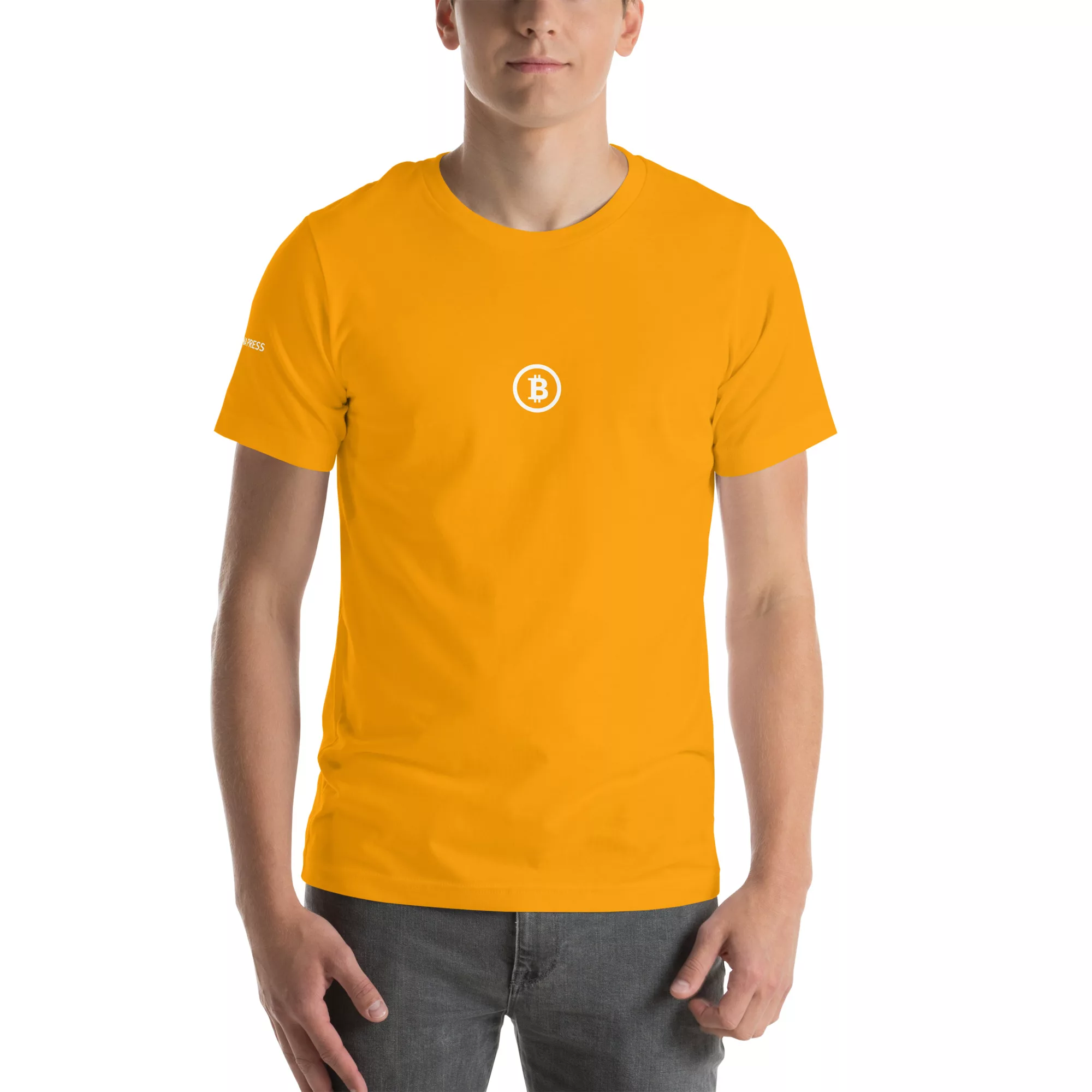 Bitcoin Logo T-Shirt with Tagona Press Branding - Image 63