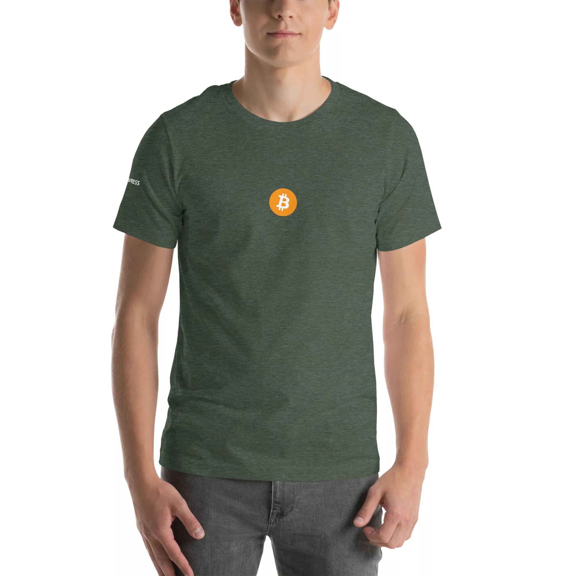 Bitcoin Orange Logo T-Shirt with Tagona Press Branding - Image 43
