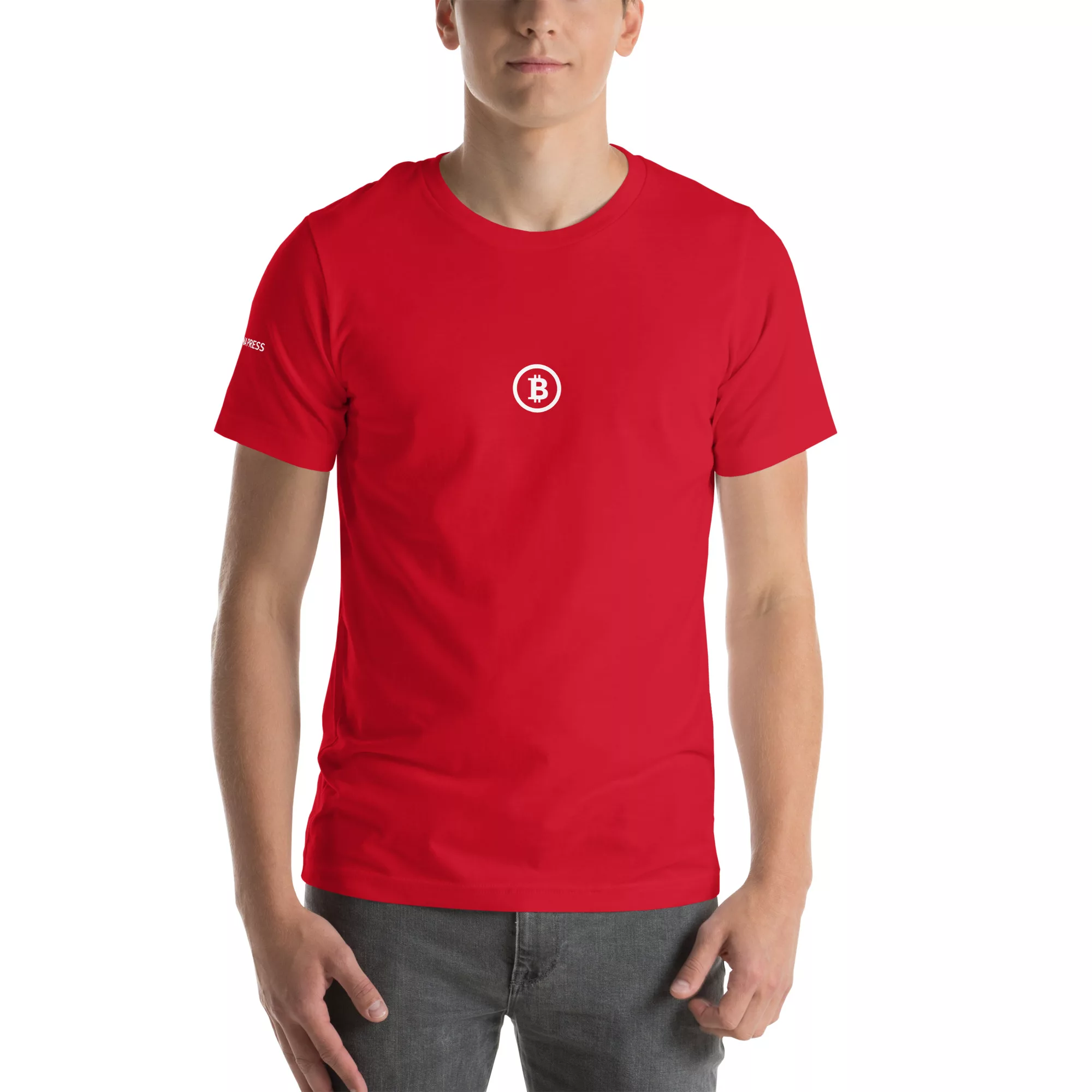 Bitcoin Logo T-Shirt with Tagona Press Branding - Image 27