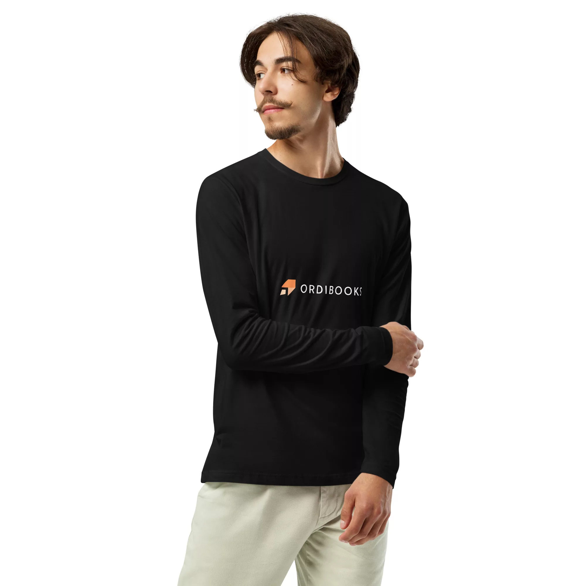 Ordibooks Long Sleeve Fitted Crew - Image 3