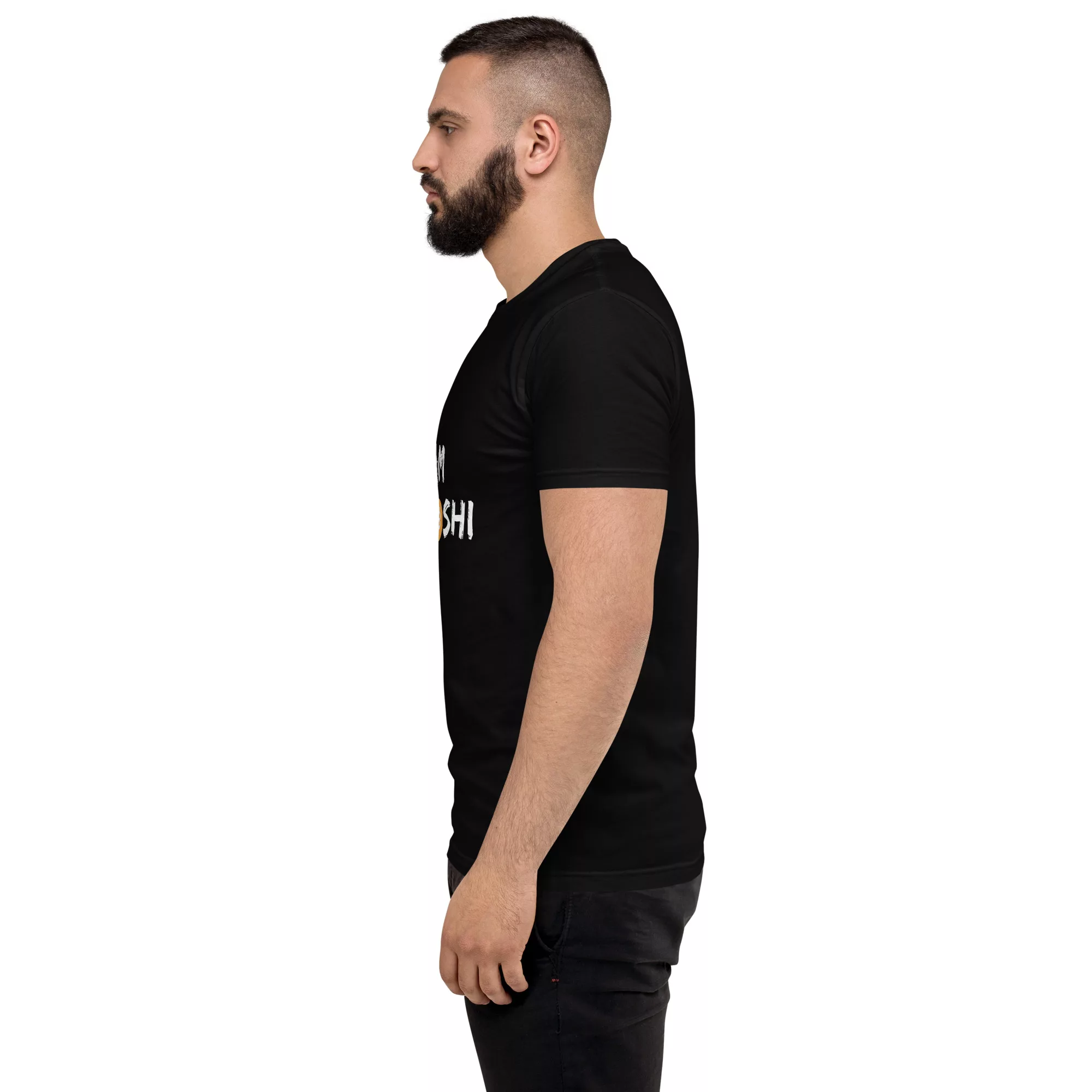 I Am Satoshi Short Sleeve Fitted T-shirt - Image 3