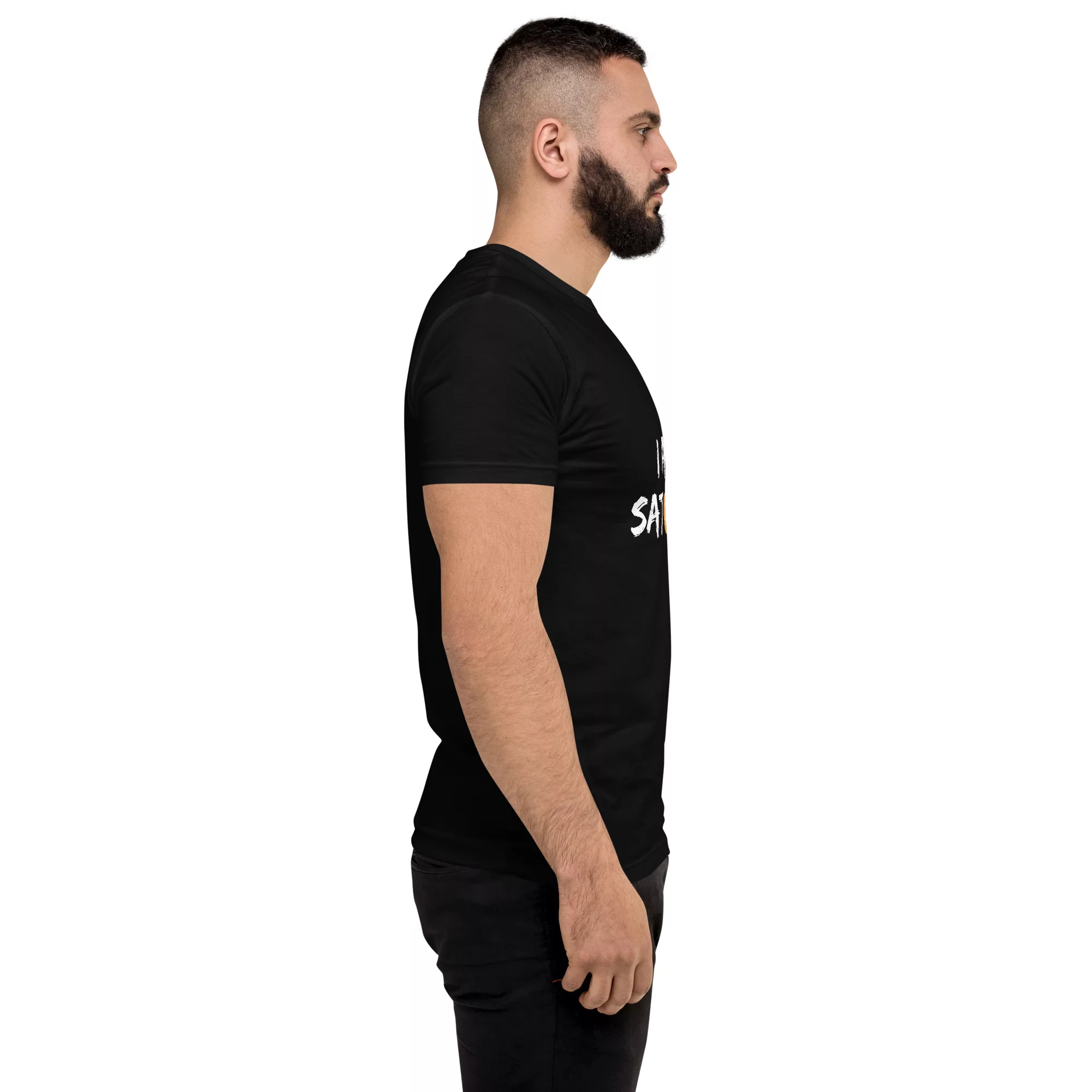 I Am Satoshi Short Sleeve Fitted T-shirt - Image 5