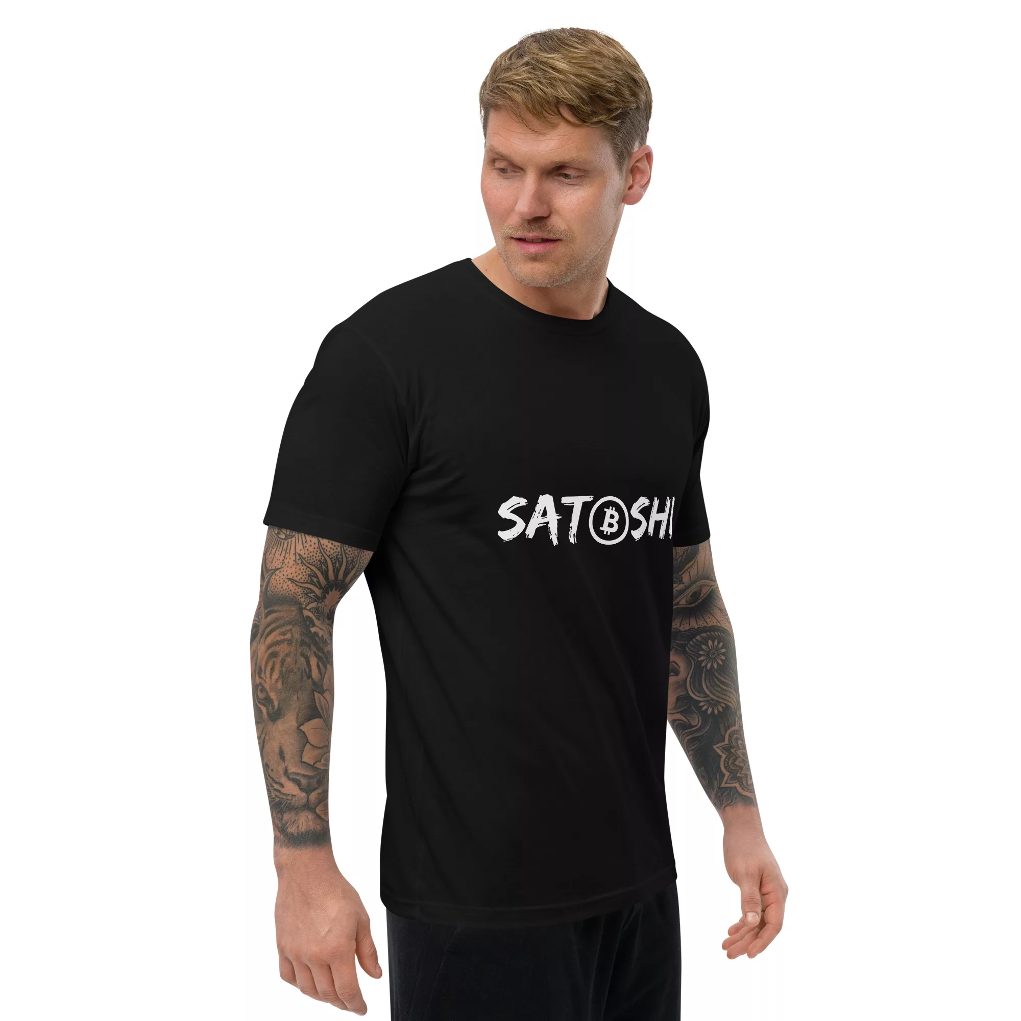 Satoshi Short Sleeve Fitted T-shirt - Image 4