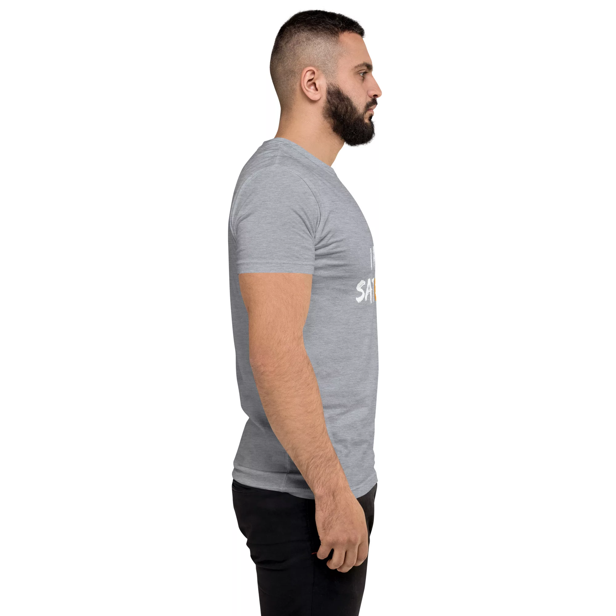 I Am Satoshi Short Sleeve Fitted T-shirt - Image 29